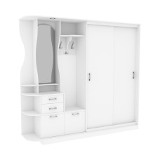 Передпокій Люкс-купе LUX, Білий, 2200/400/2100 Континент