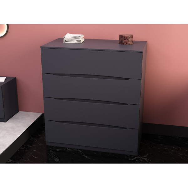 Комод Дельта №1, Антрацит, 1090/610/1200 Континент