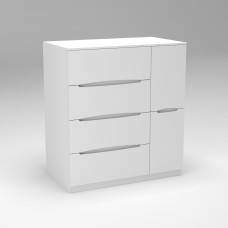 Комод Дельта №2, Білий, 1090/610/1200 Континент
