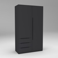 Шафа Дельта 1, Антрацит, 1200х550х2100 Континент