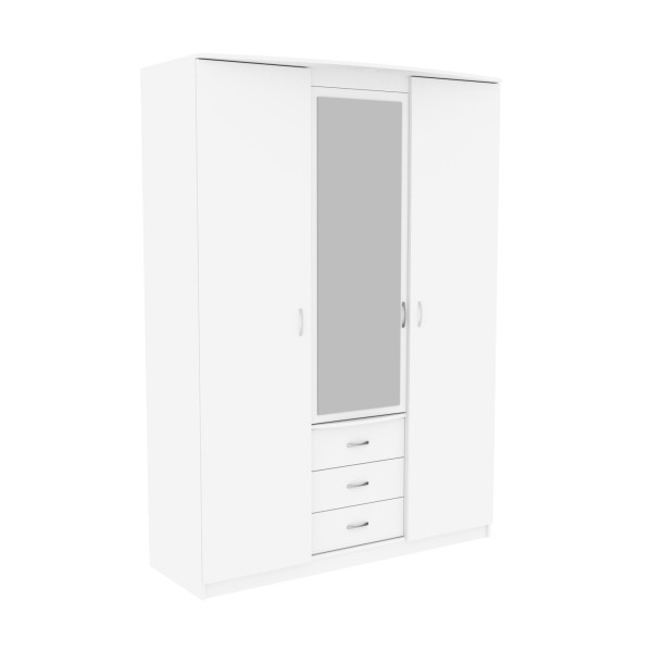 Шафа Діана, Білий, 1500х650х2100 Континент