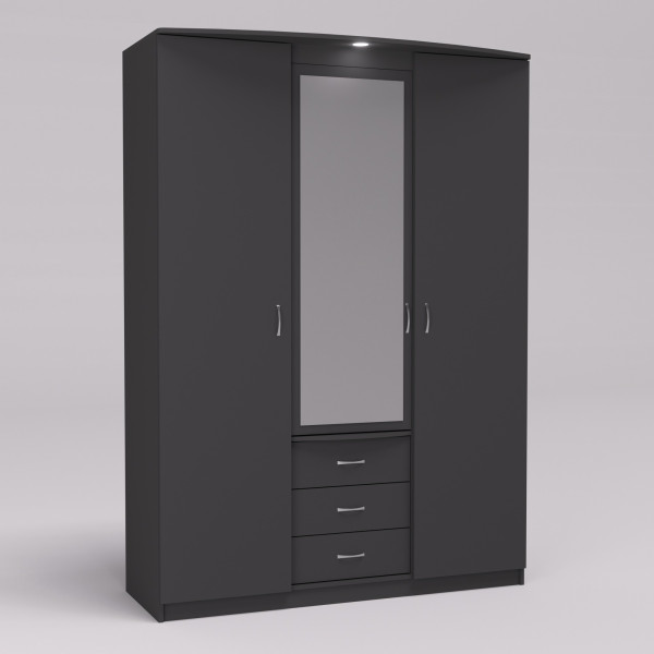 Шафа Діана, Антрацит, 1500х650х2100 Континент