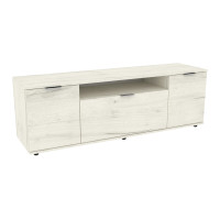 Тумба TV Ketrin К-8, Дуб Крафт Білий, 1600/425/530 Континент