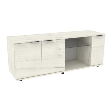 Тумба TV Ketrin К-10, Дуб Крафт Білий, 1400/425/530 Континент