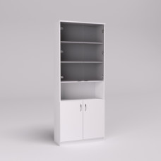 Шафа офісна ОШС-2, Білий, 800/340/2100 Континент