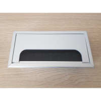 Заглушка для кабеля 160x80 алюминий Лофт Дизайн