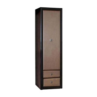 Пенал с полками Коэн МДФ MDF REG1D2S 1-дверный с 2 ящиками Венге магия/штрокс темный Gerbor