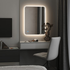 Зеркало с подсветкой для ванной и гостиной Антигуа 1500x700 Moreli