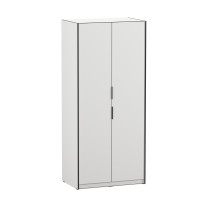 Розпашна шафа з трубою для одягу F-0012 Білий Moreli
