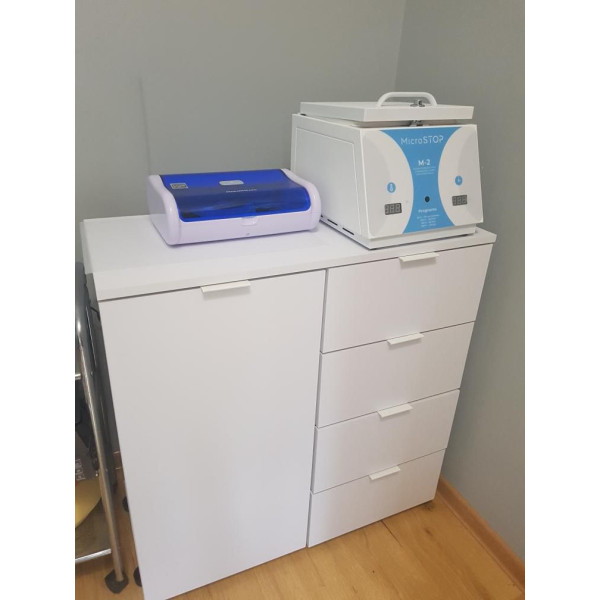 Комод Рон 1 1 фасад 4 шухляди Білий 80х38х81 Doros