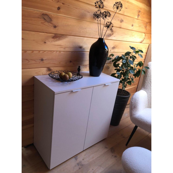 Комод Рон 3 2 фасади Білий 80х38х81 Doros