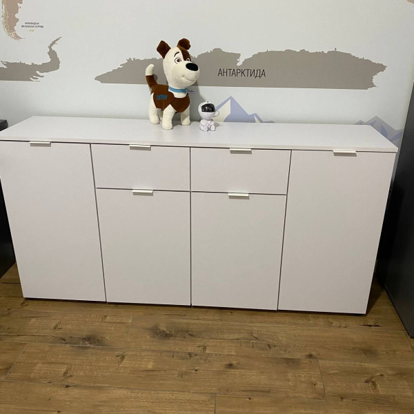 Комод Рон 7 Білий 4 фасади 2 шухляди 160х38х81 Doros