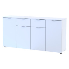 Комод Рон 7 Белый 4 фасада 2 ящика 160х38х81 Doros