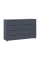 Комод Рон 8 Графит 8 Ящичков 130х38х81 Doros