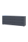 Комод Рон 9 Графит 6 Ящичков 160х38х62 Doros