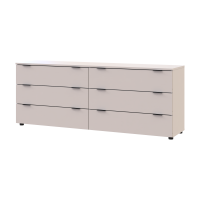Комод Рон 9 Кашемир 6 ящиков 160х38х62 Doros