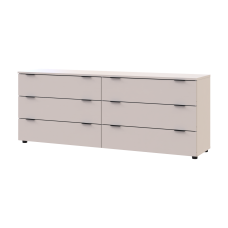Комод Рон 9 Кашемир 6 ящиков 160х38х62 Doros