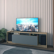 Тумба под ТВ U1 Тахо Графит ДСП 160х38х48 Doros