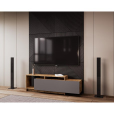 Тумба под ТВ U2 Тахо Графит ДСП 160х38х48 Doros
