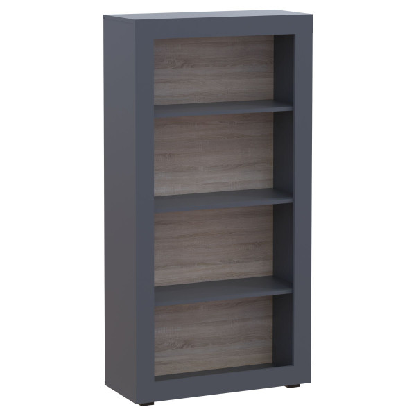 Этажерка низкая Дана Графит 80х33.6х157.4 Doros