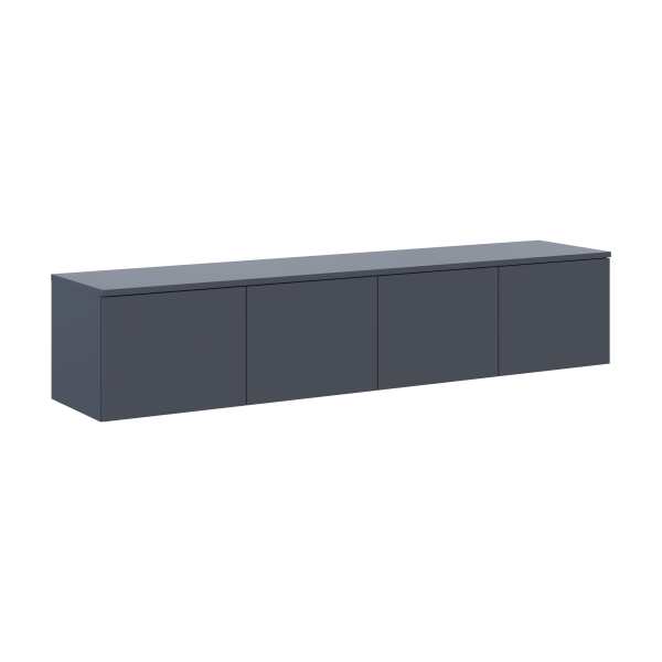 Тумба ТВ Левия Графит 4Д 160х35х33 Doros