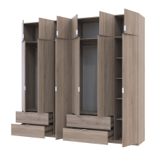 Комплект Лукас Дуб сонома 3+3 ДСП 255х50х240 Doros