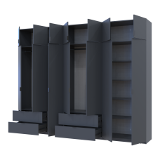 Комплект Лукас Графит 3+4 ДСП 300х50х240 Doros