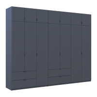 Комплект Лукас Графит 3+4 ДСП 300х50х240 Doros