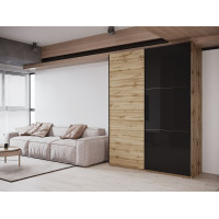 Шкаф купе G-Caiser Тахо 1 ДСП / 1 Стекло / 3 части 180х60х240 Doros