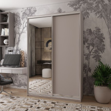 Шкаф купе Сити Лайт Кашемир 1 ДСП / 1 зеркало 120х60х225 Doros