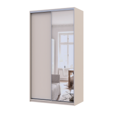 Шкаф купе Сити Лайт Кашемир 1 ДСП / 1 зеркало 120х60х225 Doros