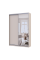 Шафа купе Сити Лайт Кашемир 1 ДСП/1 зеркало 150х45х225 Doros