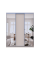 Шафа купе Сити Лайт Кашемир 1 ДСП/2 зеркала 180х60х225 Doros