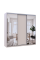 Шкаф купе Сити Лайт Кашемир 1 ДСП / 2 зеркала 225х60х225 Doros