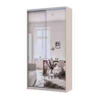 Шкаф купе Сити Лайт Кашемир 2 Зеркала 120х45х225 Doros