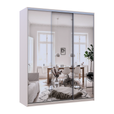 Шафа купе Сити Лайт Кашемир 3 Зеркала 180х60х225 Doros
