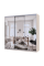 Шкаф купе Сити Лайт Кашемир 3 Зеркала 225х60х225 Doros