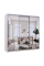 Шкаф купе Сити Лайт Кашемир 3 Зеркала 225х60х225 Doros