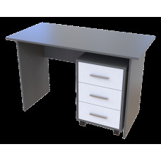 Офісний стіл Т3 Графіт / Білий 120х60х78 Doros