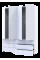 Розпашна Шафа для одягу Гелар комплект Білий 2+2 ДСП 155х49,5х203,4 Doros
