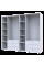 Распашной шкаф для одежды Гелар комплект Белый 3+3 ДСП 232,4х49,5х203,4 Doros