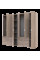 Розпашна Шафа для одягу Гелар комплект Дуб Cонома 2+4 ДСП 232,5х49,5х203,4 Doros