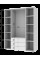 Распашной шкаф для одежды Гелар комплект Белый 3+4 ДСП 271,2х49,5х203,4 Doros