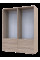 Распашной шкаф для одежды Гелар комплект Cонома 2+2 ДСП 155х49,5х203,4 Doros