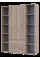 Комплект Гелар з 2 Етажерками Дуб Сонома 2 ДСП 153.9х49.5х203.4 Doros