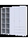 Комплект Гелар с 2 Этажерками Белый 3 ДСП 192.6х49.5х203.4 Doros