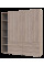 Комплект Гелар з Этажеркою Дуб Сонома 2+2 ДСП 193.2х49.5х203.4 Doros