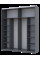 Шкаф купе G-Caiser Графит Дуб Крафт Белый/Вставка Графит 2 ДСП / 4 части 200х60х240 Doros
