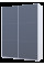 Шкаф купе G-Caiser Белый Графит 2 ДСП / 3 части 160х60х240 Doros