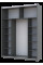 Шкаф купе G-Caiser Графит Графит 1 ДСП / 1 стекло / 3 части 180х60х240 Doros